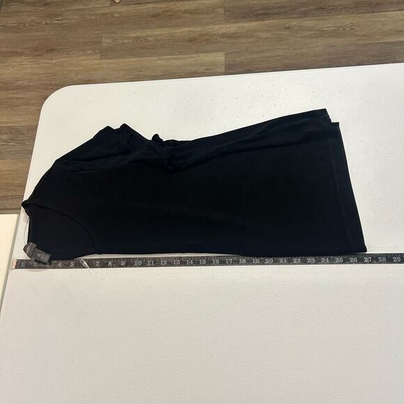 Chicos Travelers Women’s Slinky Knit Travel Black Basic Short Sleeve Top 4 (XXL) - Picture 8 of 9